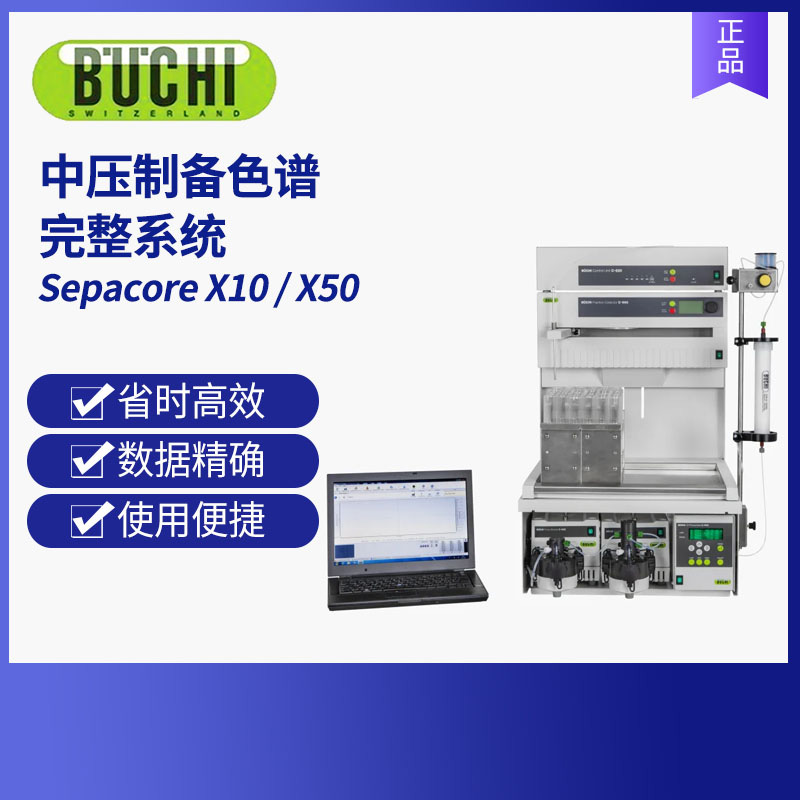 瑞士步琦中压制备色谱完整系统 Sepacore X10 / X50